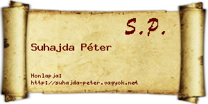 Suhajda Péter névjegykártya